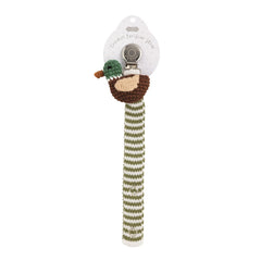 Crochet paci clip