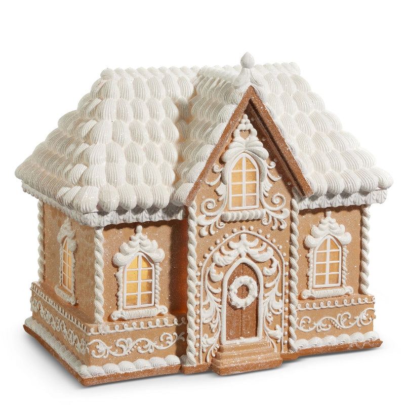 17.5” lighted gingerbread house