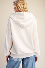 Patch detailing hoodie