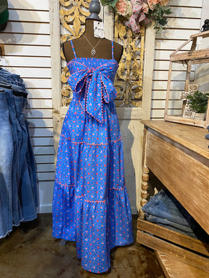 Poplin Bow front dress
