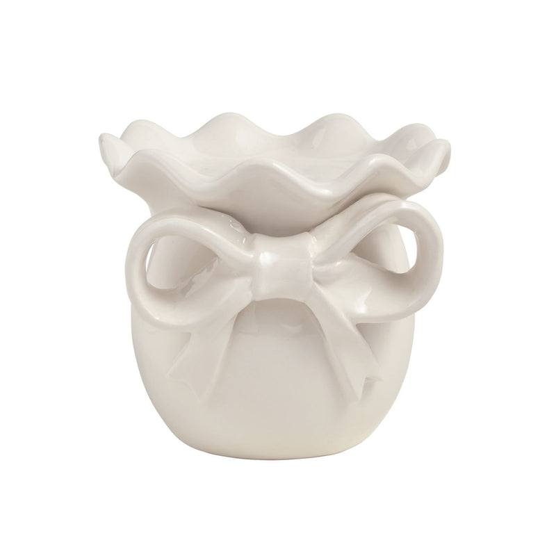 Bow pillar candle holder