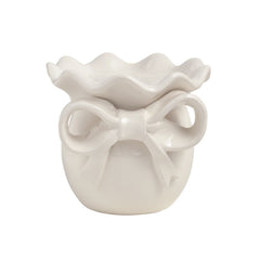Bow pillar candle holder