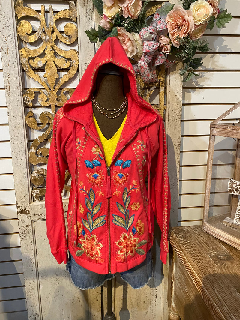 Dolman Seamed Sweatshirt- Watermelon