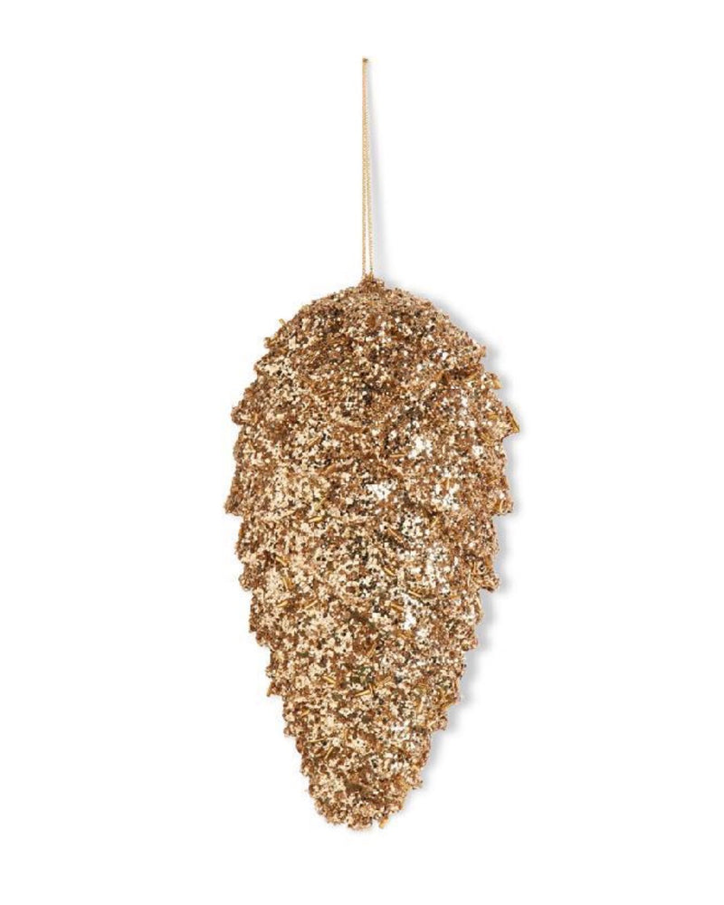 9”/12” glitteres pinecone