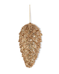 9”/12” glitteres pinecone