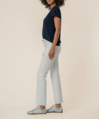 White Kelsey High rise Flare