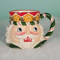 Green nutcracker mug