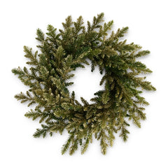 12” gold pine mini wreath candle ring