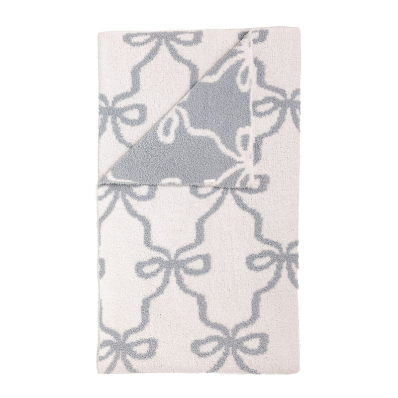 Bow chenille blanket
