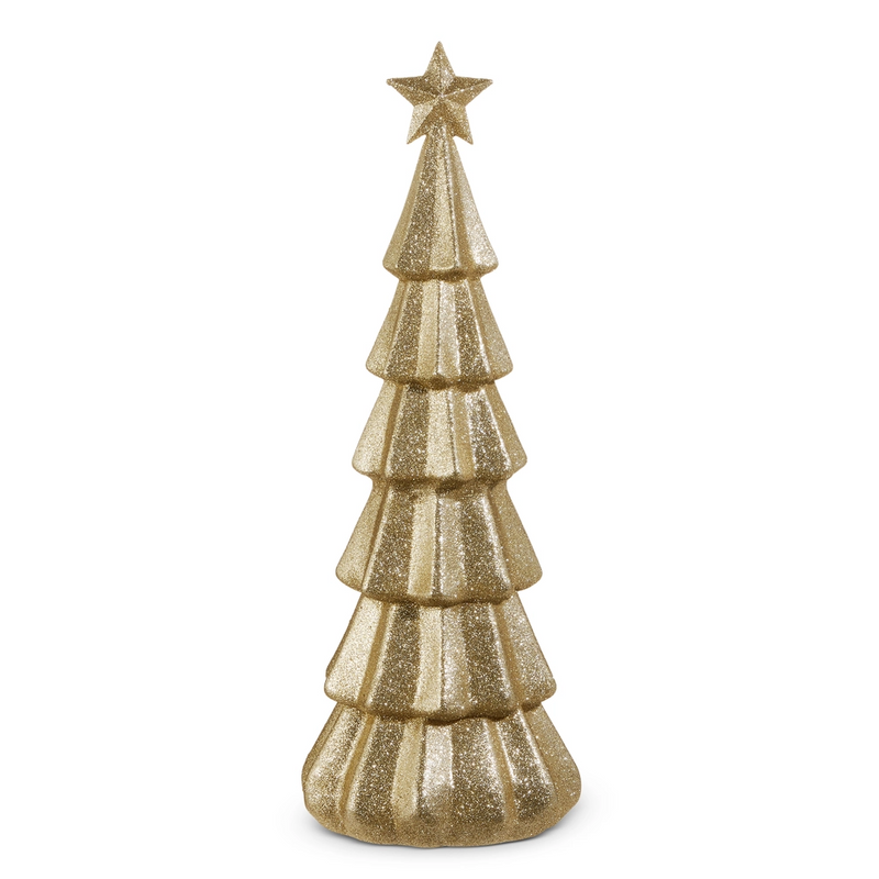 29.5” champagne glitter tree