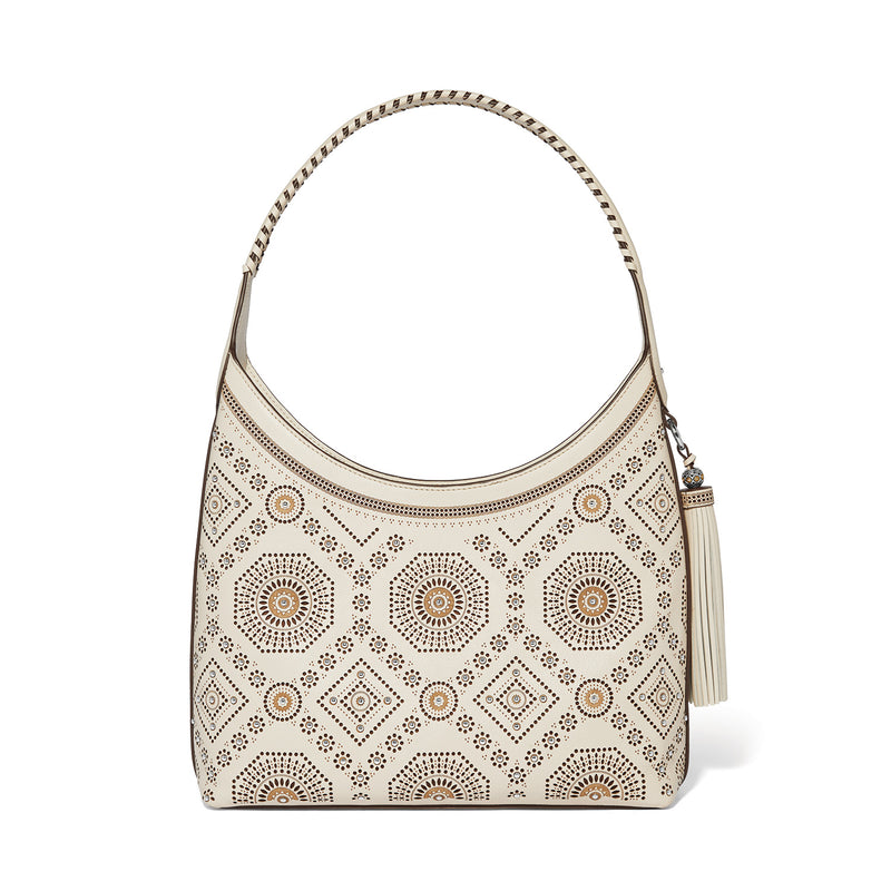 White Mosaic Lg Hobo bag