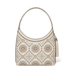 White Mosaic Lg Hobo bag