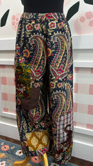 Tiger patch barrel pant