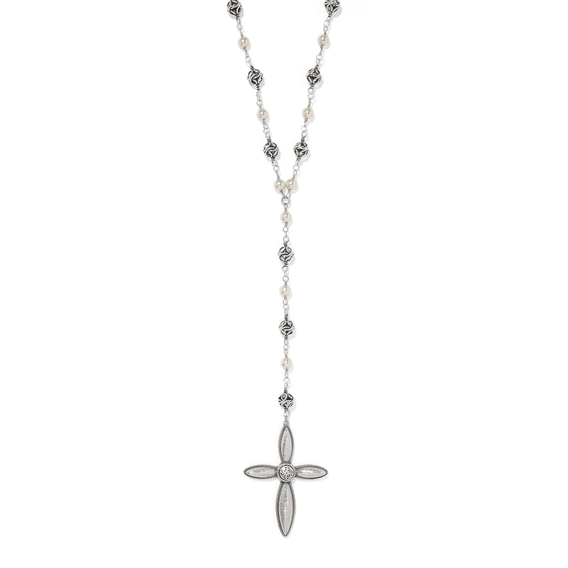 Ferrara Lacrima Rosary Necklace