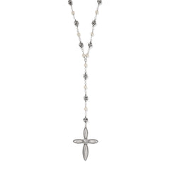 Ferrara Lacrima Rosary Necklace