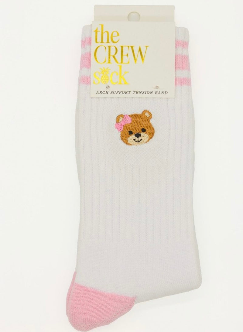 Embroidered Crew socks