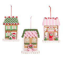 7” gingerbread patisserie house ornament