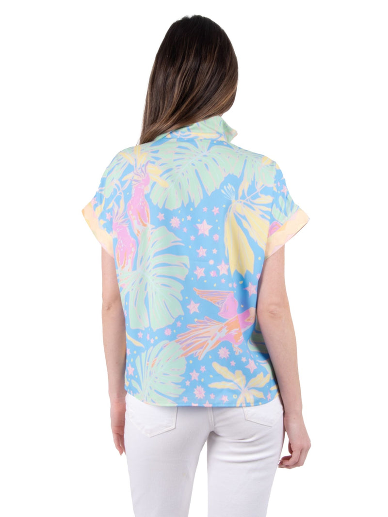 Poppy Pullover- Parrot Party