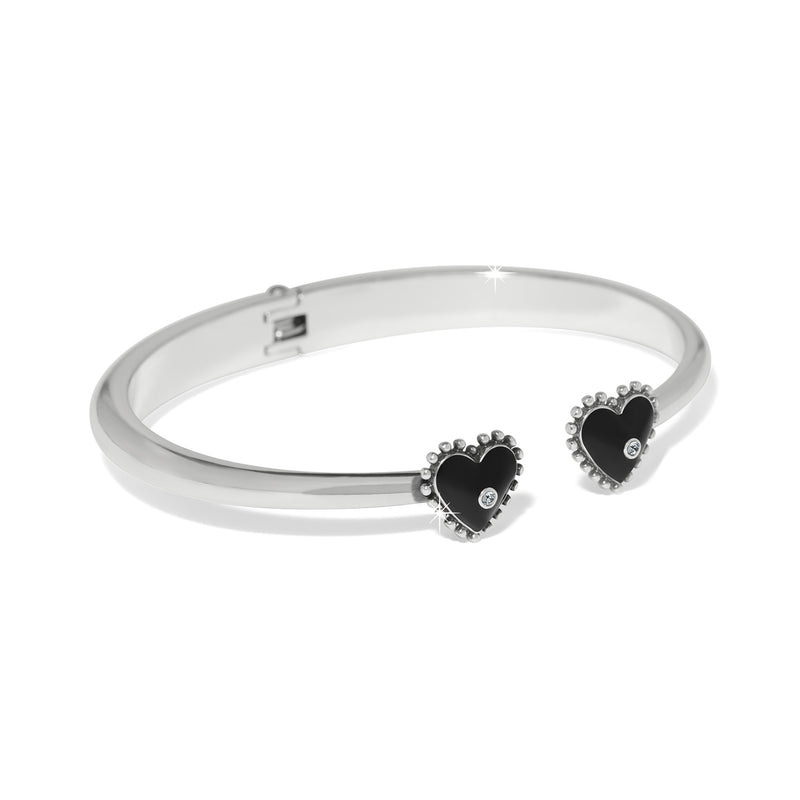 Pretty Tough Amour Heart open hinge bangle