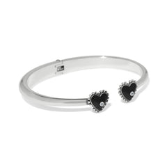 Pretty Tough Amour Heart open hinge bangle