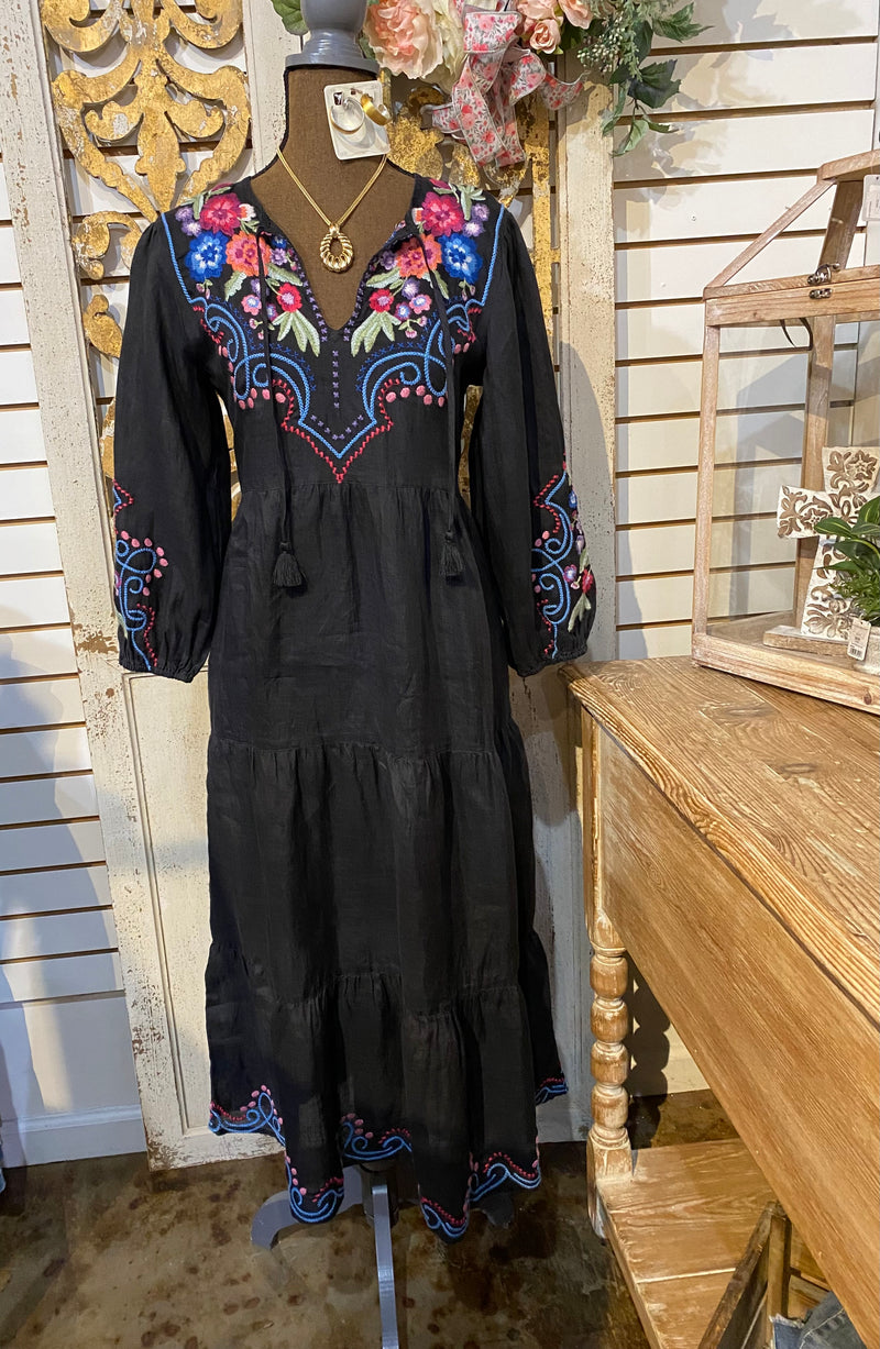 Tiered House Dress With Slip-Dita