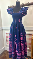 Smocked border dress