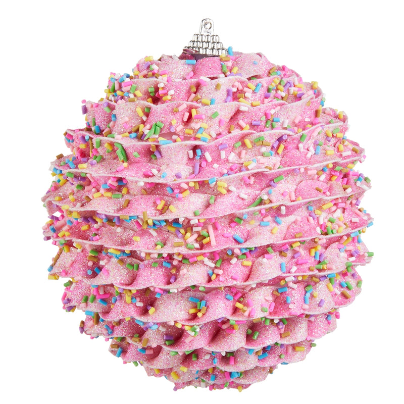 5” sprinkle ball ornament