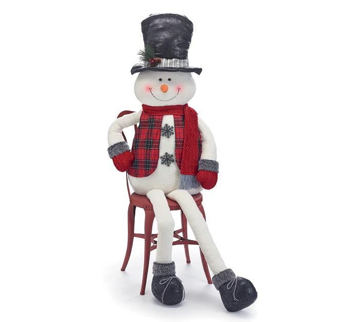 Large snowman sitter