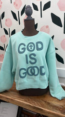 God is GOOD Crop sweatshirt