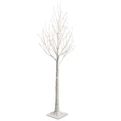 5.5” lighted white ice tree