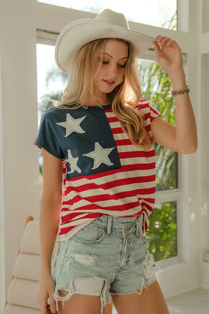 French Terry 4th of July top