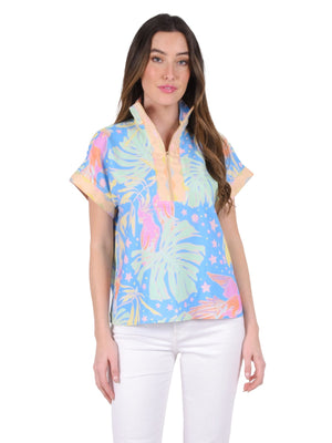 Poppy Pullover- Parrot Party