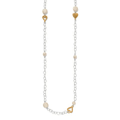 One heart long necklace