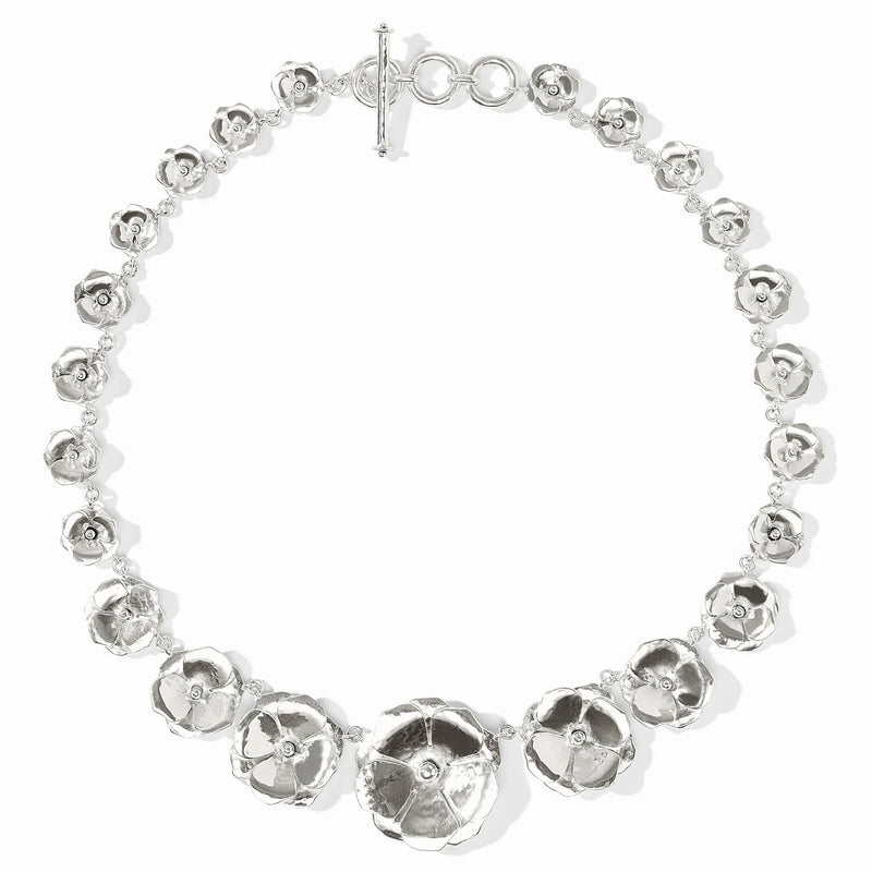 Bloom demi necklace- Silver