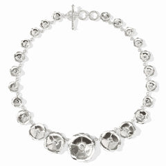 Bloom demi necklace- Silver