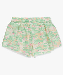 Girls Sage Blossom Camo Active Tank and short set