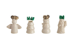 Toothpick caddy- White Christmas