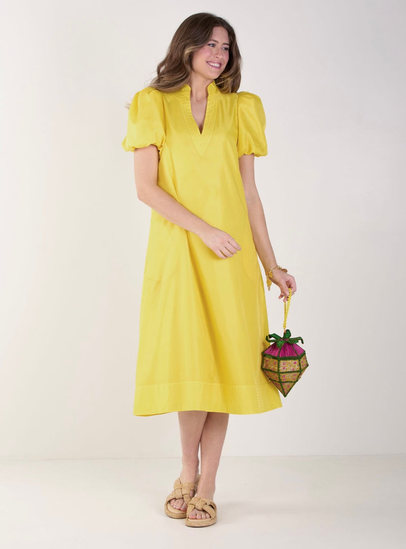 Hampton Dress- Lemon