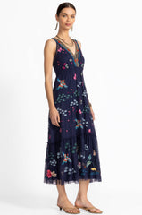 Zinoviah mesh dress with slip