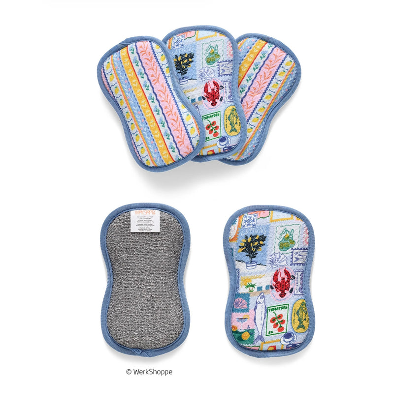 Microfiber scrubbies