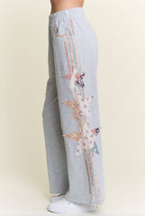 PATCHWORK COLOR BLOCK SWEATER Set