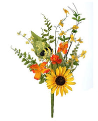 18” sunflower and bee pick