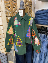 QOS Christmas tree Shacket