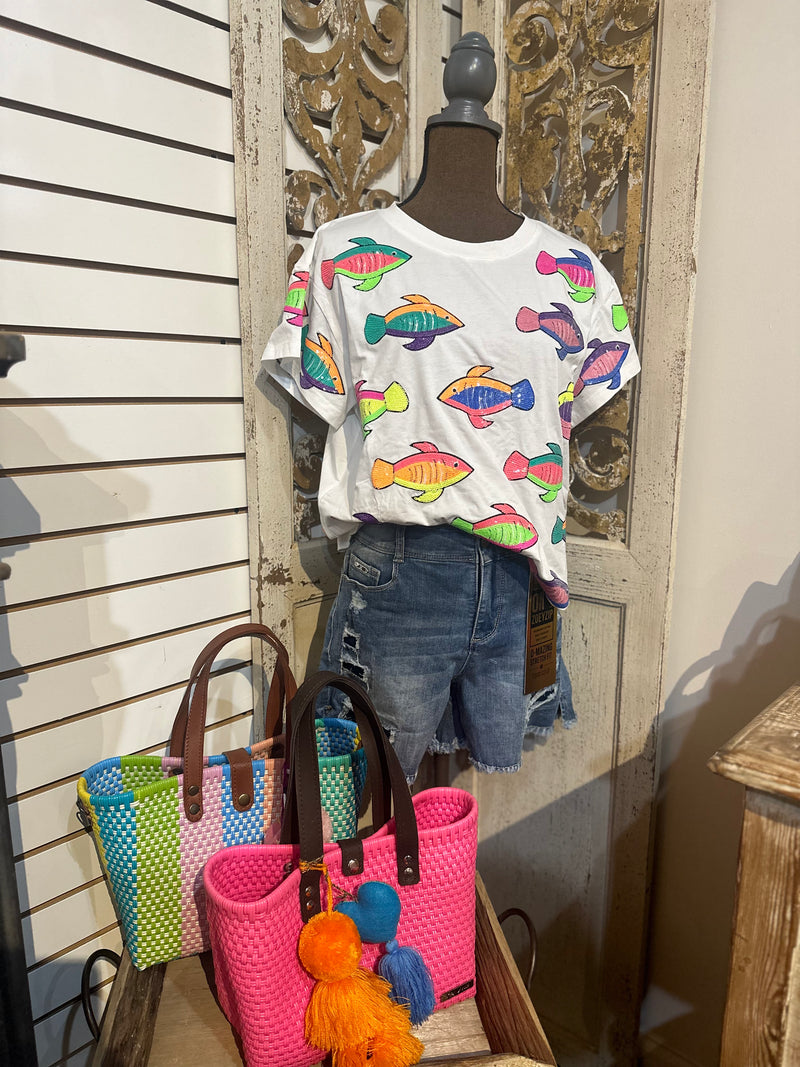 QOS Scattered Fish Tee