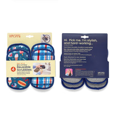 Microfiber scrubbies