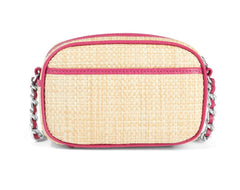 ORCH ROSIE STRAW CAMERA BAG