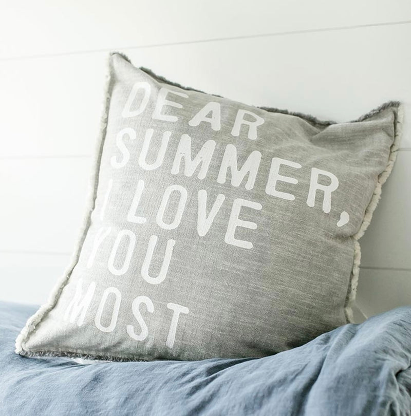 Dear Summer Euro Down Pillow