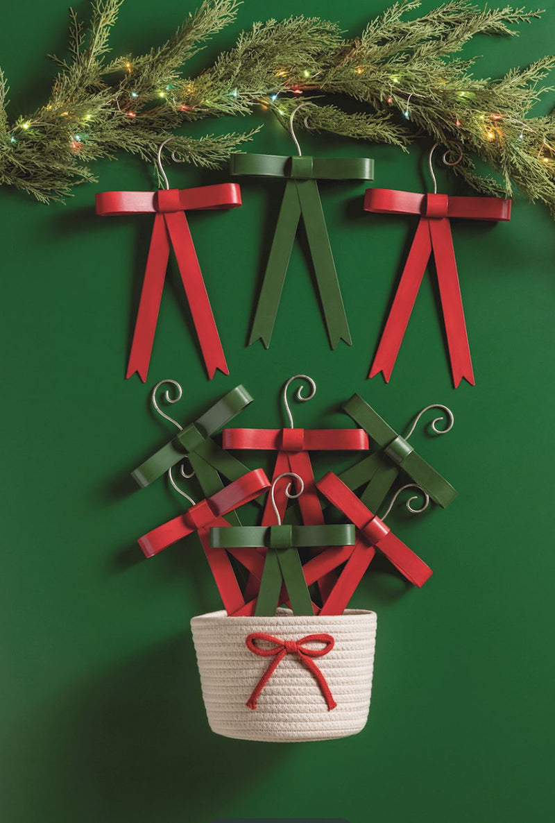 Tin bow ornament
