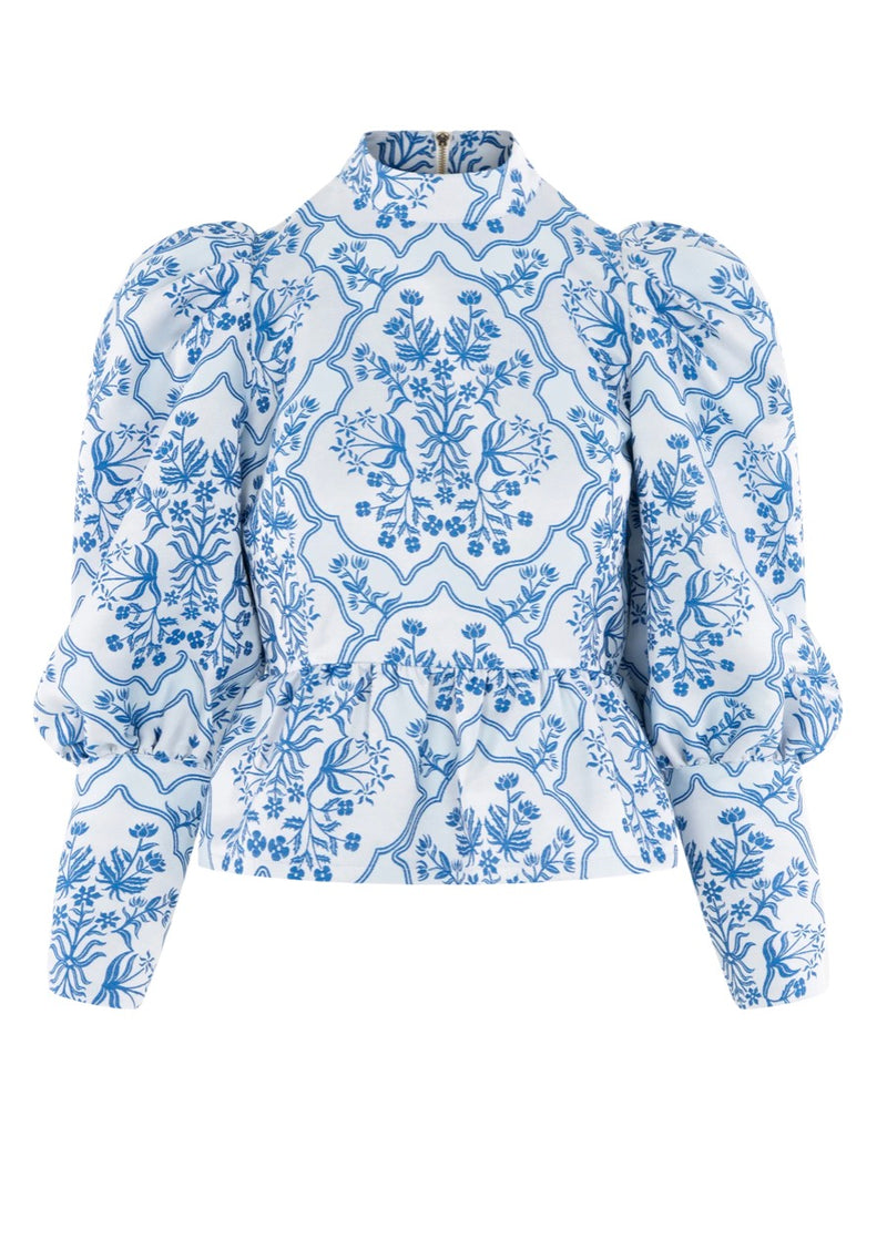 Zoe top- Royal tapestry