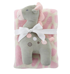 Giraffe blanket and toy set
